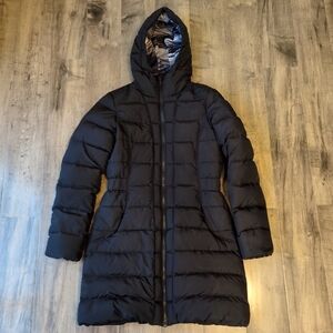 The North Face Womens 550 Down Parka Coat Black Size Small